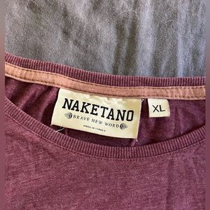 Naketano Burgundy T-Shirt XL